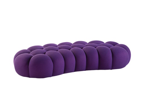 BUBBLE large curved ottoman